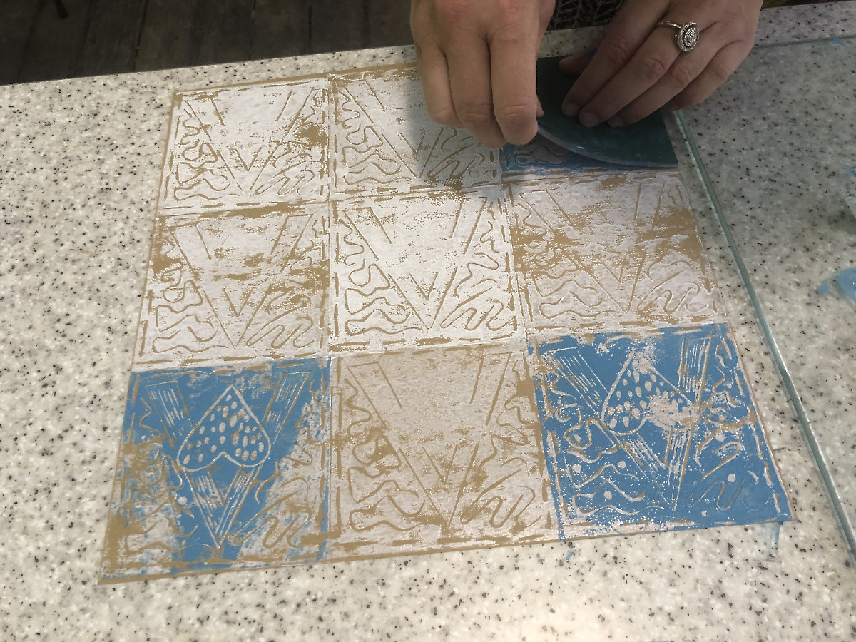block printing workshop