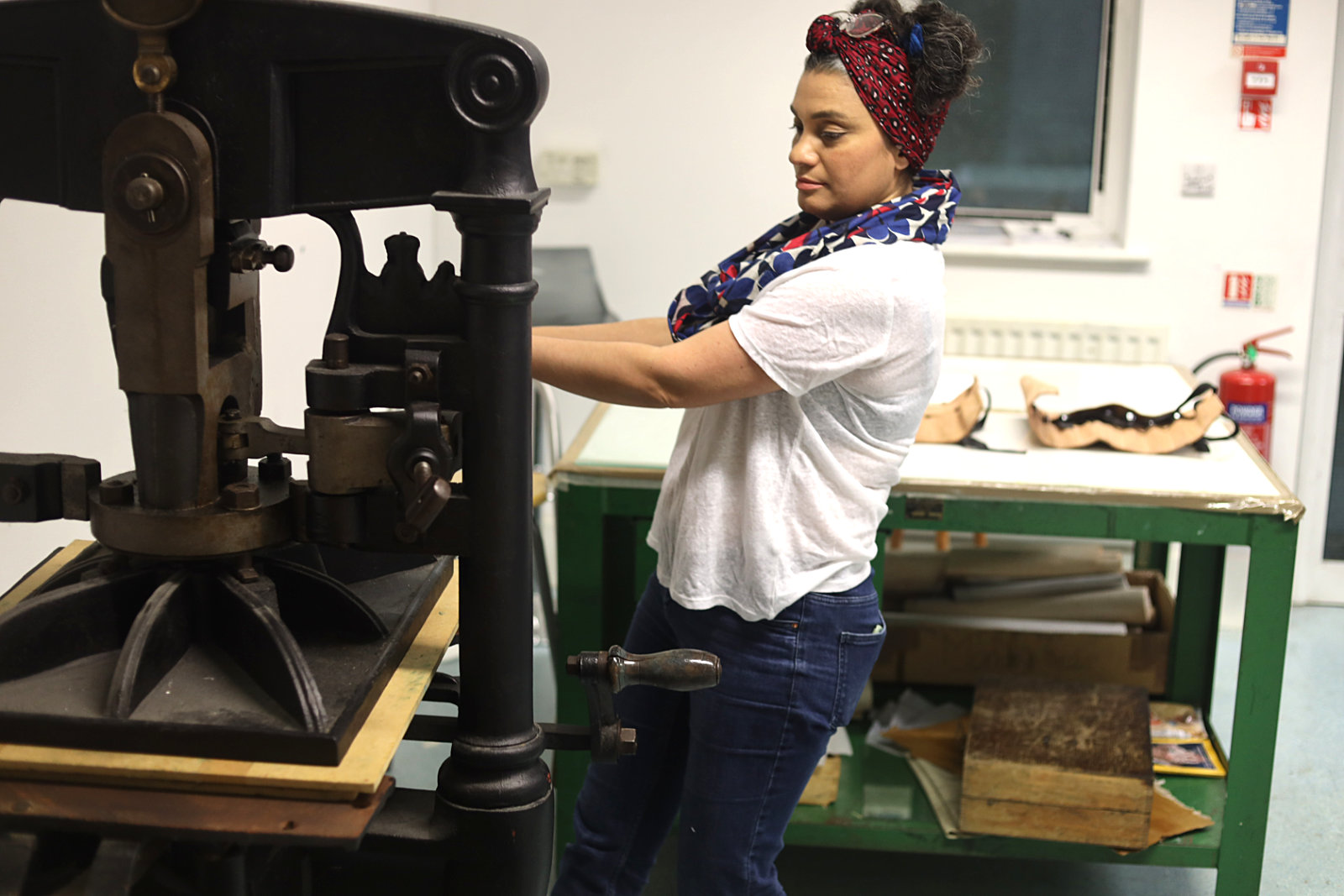 Gimara printing using an Albion plate press